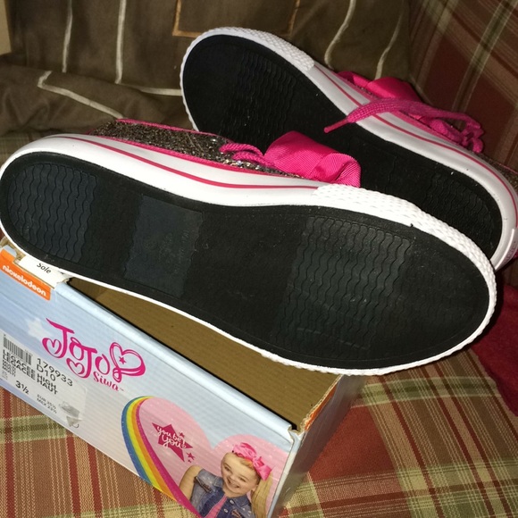 Jojo Siwa Glitter Legacee High Tops 🎀 New! 3 1/2 - Picture 3 of 4